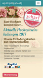 Mobile Screenshot of hochzeitseinladungen.druck-und-mehr.de